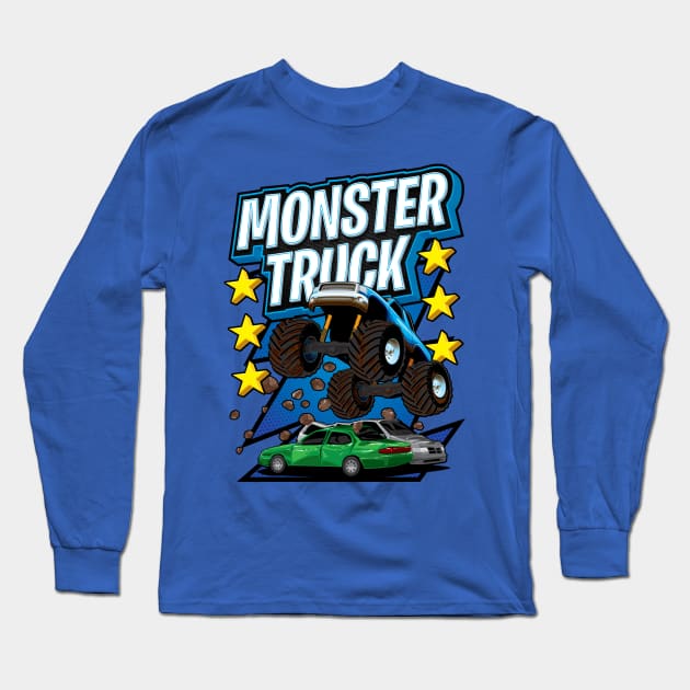 Monster Truck Long Sleeve T-Shirt by MarceloSchultz